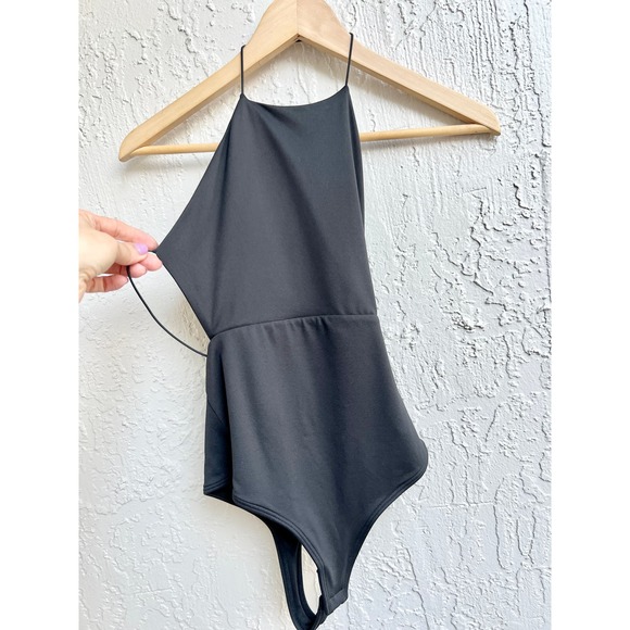 Alix NYC Sleeveless Open Back Halterneck Penn Bodysuit Black Women's Size XS - Picture 4 of 7